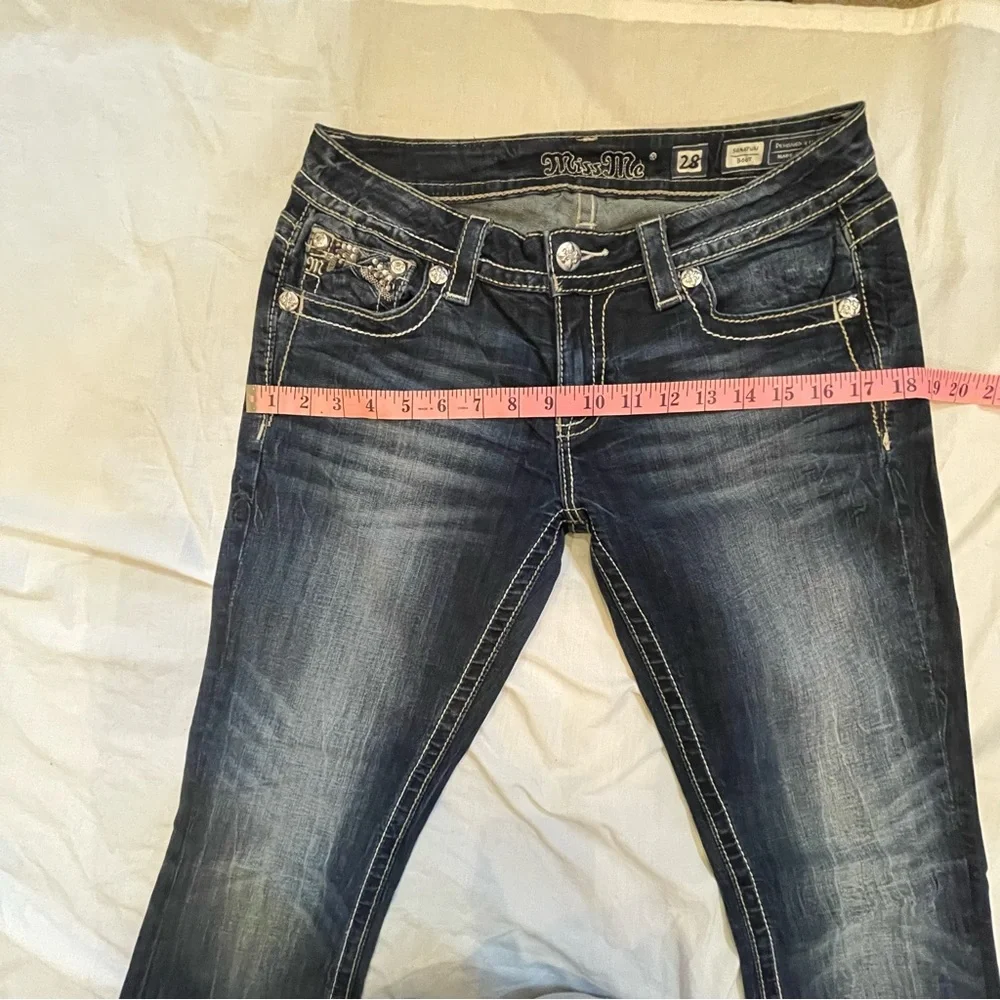 Miss me size 28 boot cut dark wash - Picture 7 of 11